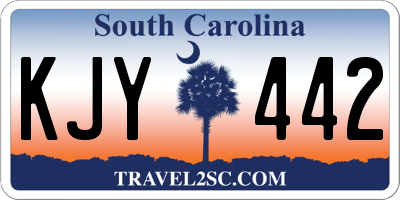 SC license plate KJY442