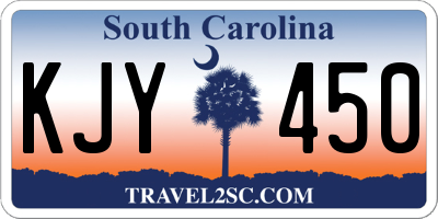 SC license plate KJY450