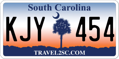 SC license plate KJY454