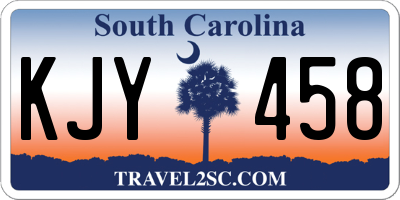 SC license plate KJY458