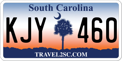 SC license plate KJY460