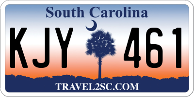 SC license plate KJY461