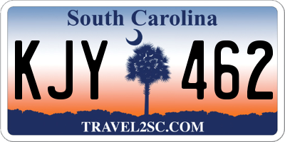 SC license plate KJY462