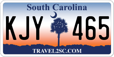 SC license plate KJY465