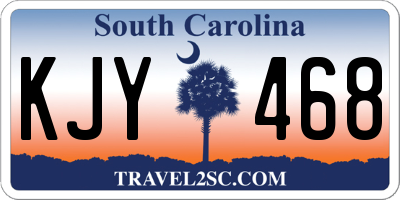 SC license plate KJY468