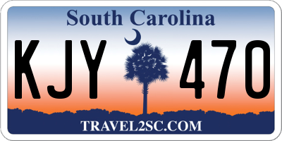 SC license plate KJY470
