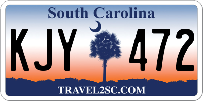 SC license plate KJY472