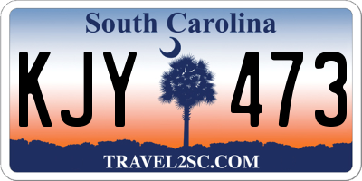 SC license plate KJY473