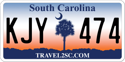 SC license plate KJY474