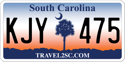 SC license plate KJY475