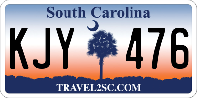 SC license plate KJY476