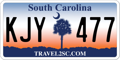 SC license plate KJY477