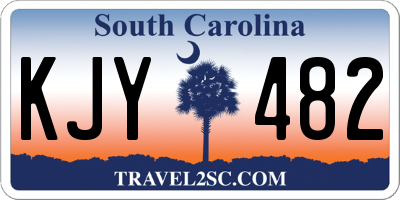 SC license plate KJY482
