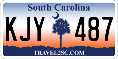 SC license plate KJY487
