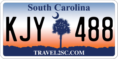 SC license plate KJY488