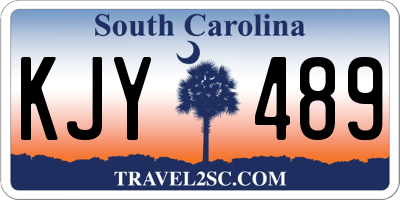 SC license plate KJY489