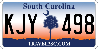 SC license plate KJY498