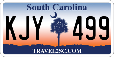 SC license plate KJY499