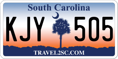 SC license plate KJY505