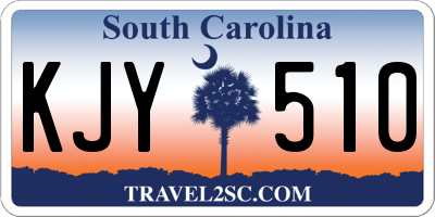 SC license plate KJY510