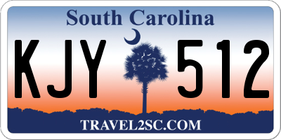 SC license plate KJY512