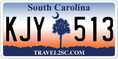 SC license plate KJY513