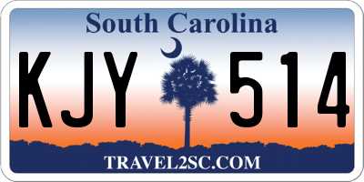 SC license plate KJY514
