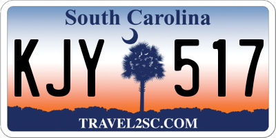 SC license plate KJY517