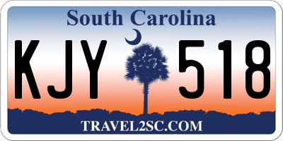 SC license plate KJY518