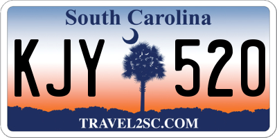 SC license plate KJY520
