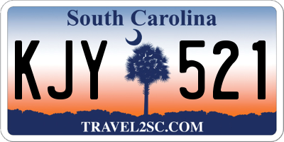 SC license plate KJY521