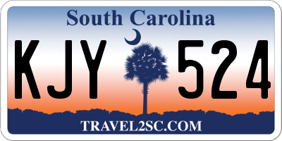 SC license plate KJY524