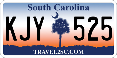 SC license plate KJY525