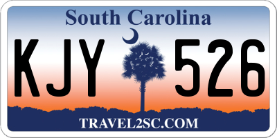 SC license plate KJY526