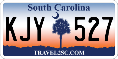 SC license plate KJY527