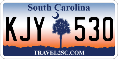 SC license plate KJY530