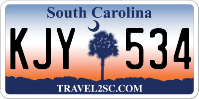 SC license plate KJY534