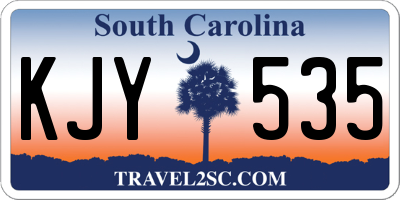 SC license plate KJY535