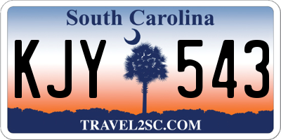 SC license plate KJY543