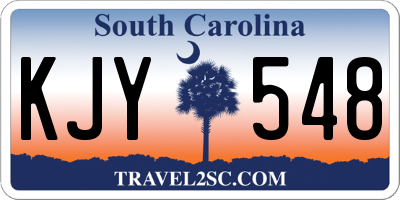 SC license plate KJY548