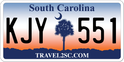 SC license plate KJY551