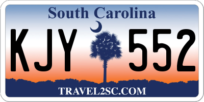 SC license plate KJY552