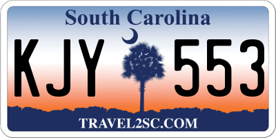 SC license plate KJY553