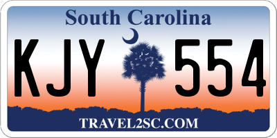 SC license plate KJY554
