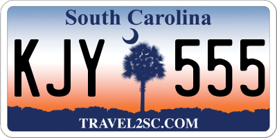 SC license plate KJY555