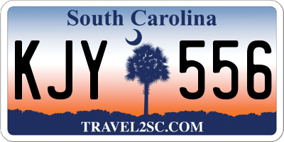 SC license plate KJY556