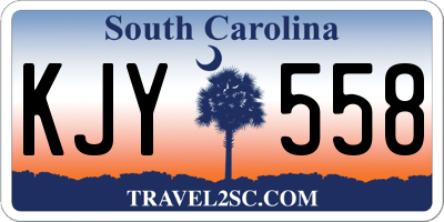 SC license plate KJY558
