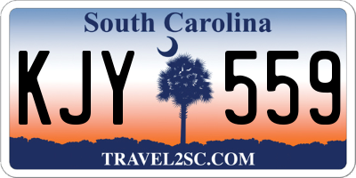 SC license plate KJY559