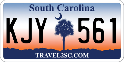 SC license plate KJY561