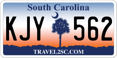 SC license plate KJY562